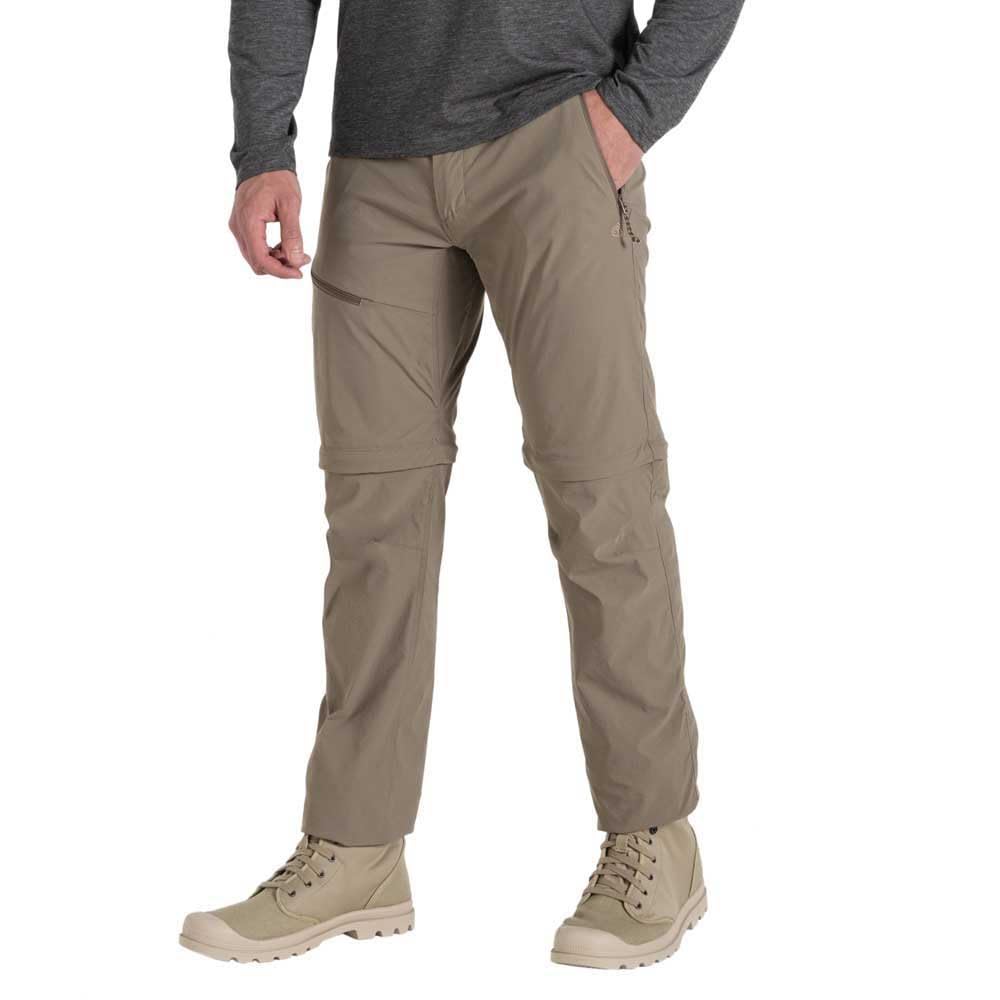 Craghoppers Mens NosiLife Pro III Convertible Trousers (30L) (Pebble)