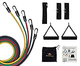 Wacces® NEW 5 Resistance Bands SET for Yoga, ABS & Gym Workout