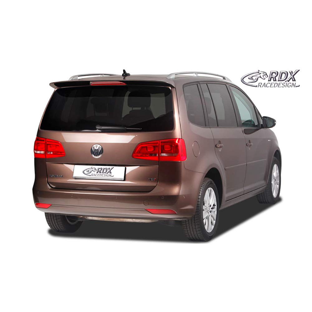 RDX Racedesign RDDS086 Spoiler dachowy do Volkswagen Touran 1T1 Facelift 2011-2015, Highworthy PU-RIM, czarny, samoprzylepny