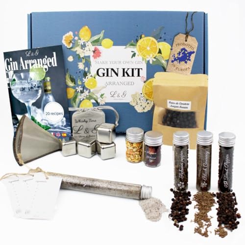 🍹 Tutto in Uno per il Gin Artigianale: Include tutto il necessario per il tuo gin fatto in casa – un set di spezie selezionate con cura e una guida alla preparazione per l’infusione del gin. Un set spezie regalo che soddisfa ogni appassionato.