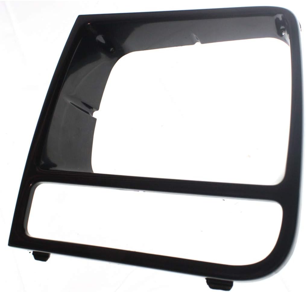 KarParts360 For Jeep Cherokee 1998 1999 2000 2001 Headlight Door Driver and Passenger Side | Pair | Gloss Black | Limited/Classic Models | Replacement For CH2512156, CH2513156 | 5EM73SW1, 5EM72SW1