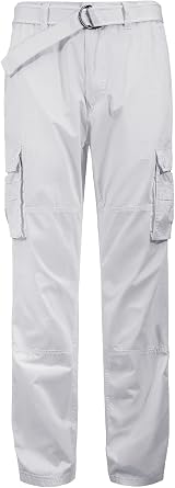 G-Style Mens Essential Enzyme Washed Twill Cargo Pants