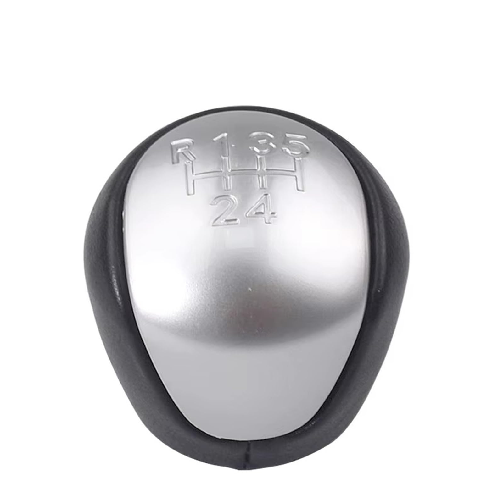 Tpsobru 5 Speed-Silver Shift Gear Lever Knob For Hyundai For Elantra I30 2008-2012 5 6 Speed Manual Mt Gear Shift Knob Shifter Lever Handball Car Gear Shift Cover(5 Speed-Silver)