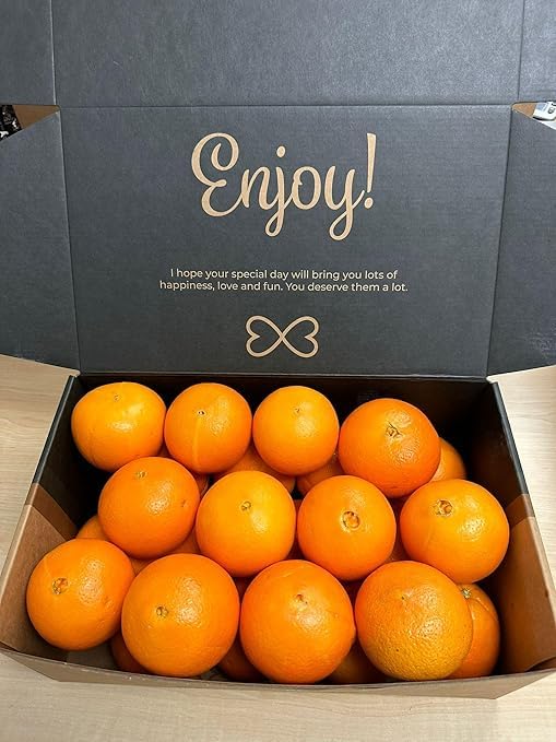 Munchie Mix Florida Navel Oranges 24 Count Gift Box - Fresh Oranges Healthy Family Fruit Snack Pack - Loaded with Immunity Boosting Vitamin C Fruit - Orange Citrus Gift Pack