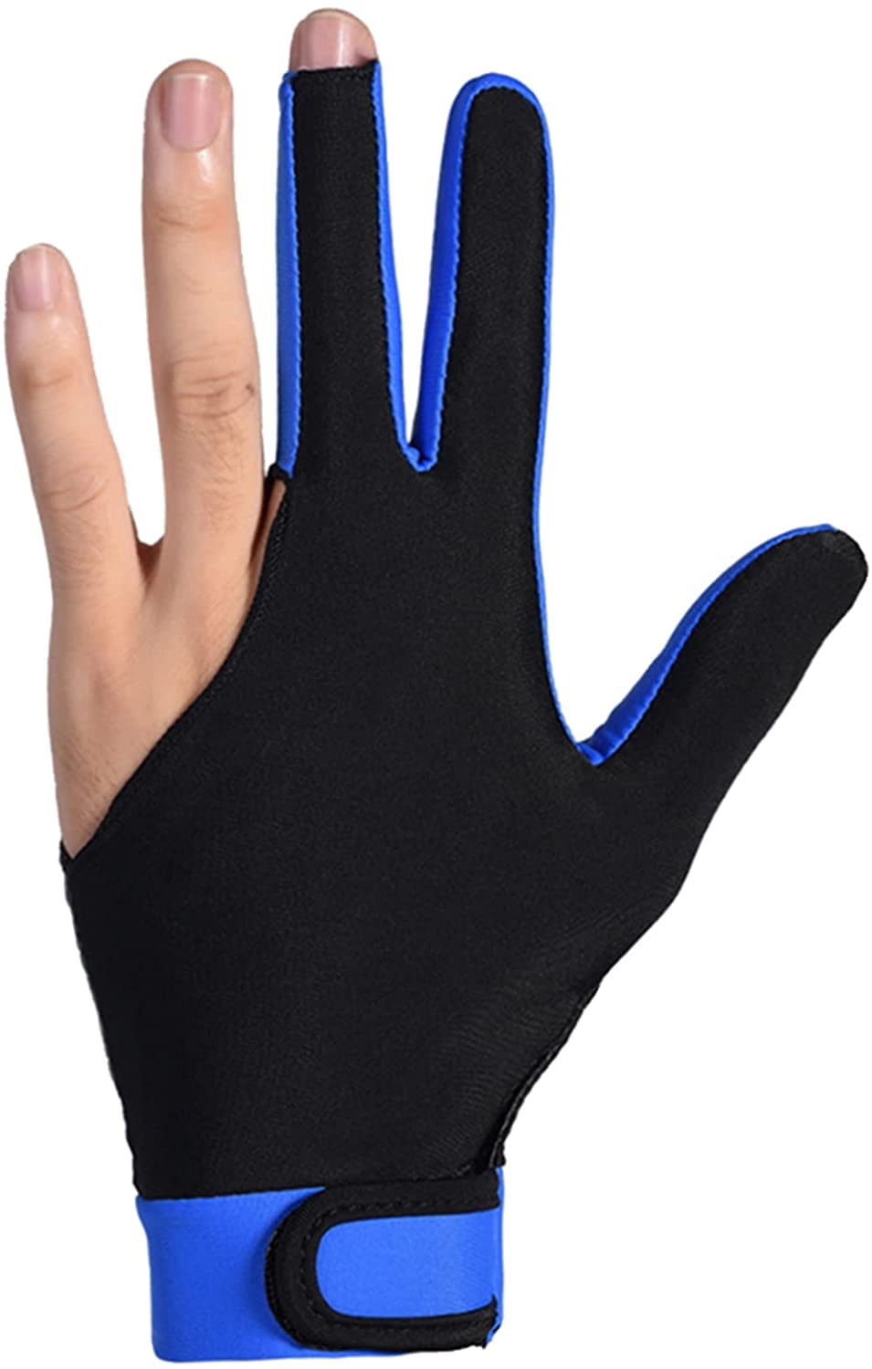 Relaxyee Billiard Glove Anti-Skid Breathable Cue Sport Glove 3 Finger Super Elastic Sports Glove Bil