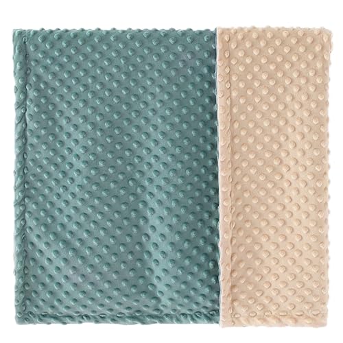 Image of kmilro Baby Blanket for Unisex Boys Girls 30x40inch Super Soft Double Layer Dotted Backing Nursery Minky Blankets Neutral Breathable Receiving Toddler Blanket for Newborn, Blue