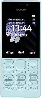 Nokia 216 double SIM - feature phone GSM cran QVGA 24 pouces appareil photo avant et arrire avec flash LED - Bleu Version Import