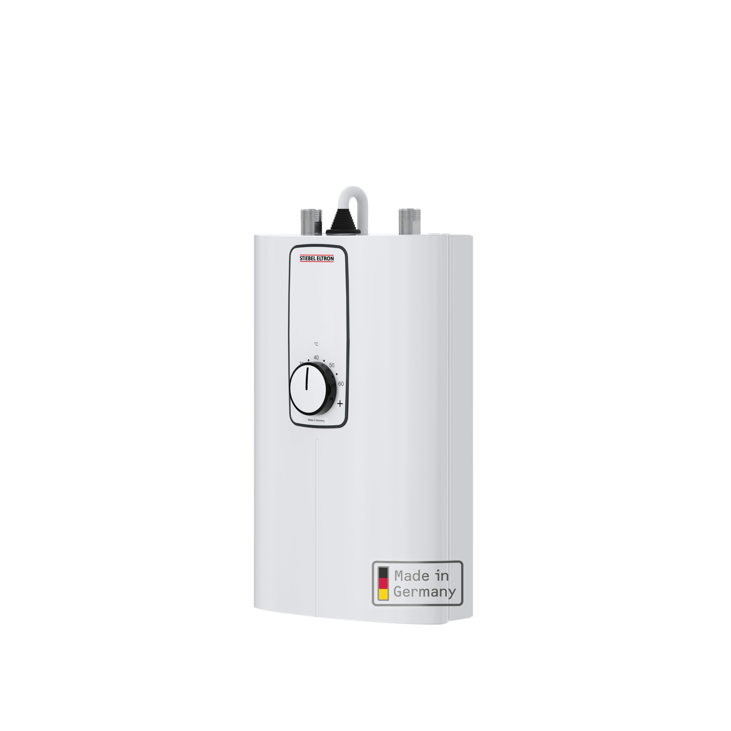 STIEBEL ELTRON elektronischer Kompakt Durchlauferhitzer DCE 11/13 kW für die Küche, Made in Germany, Festanschluss 400 V, solargeeignet, Untertischmontage, VDE geprüft, 230770