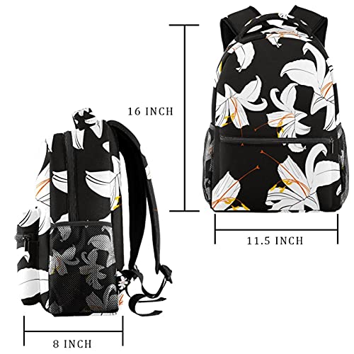 Sac d'école à fleurs bleues multicolore pour filles et garçons, cartable d'étudiant durable
