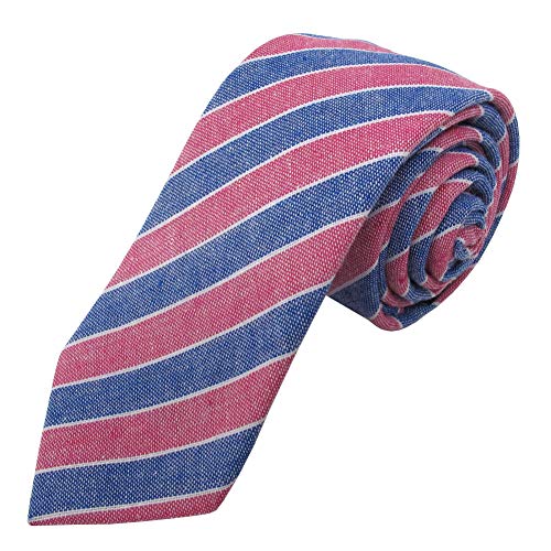 Jacob Alexander Boys' Prep Carson Variegated Diagonal Stripe Regular Neck Tie