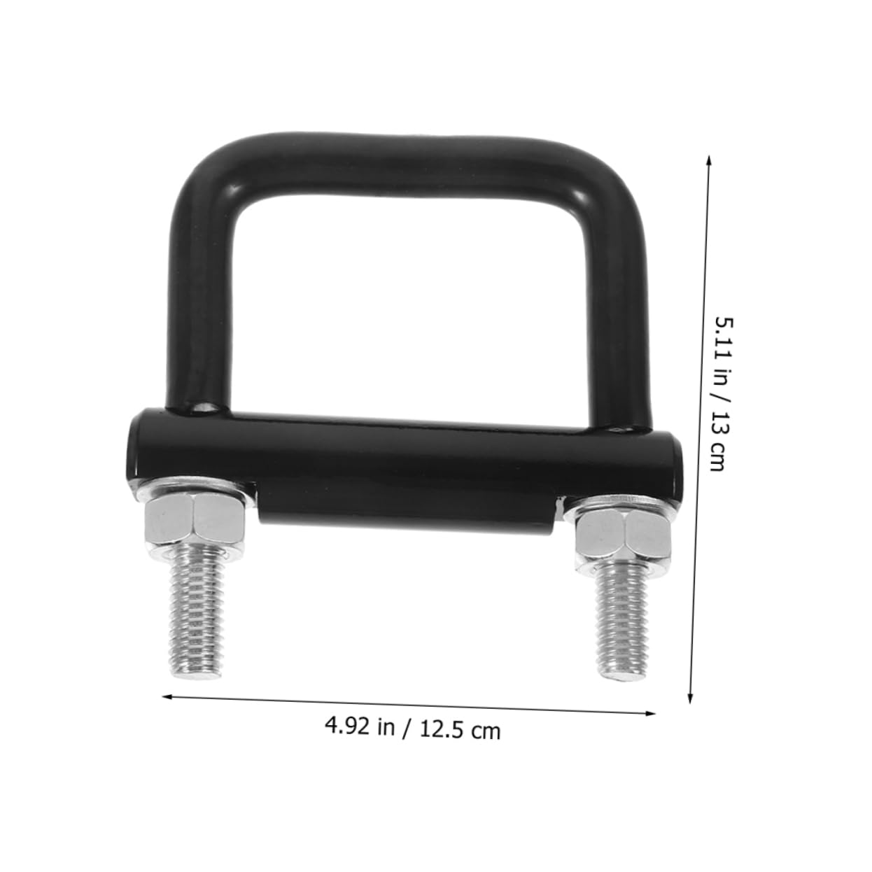 SOLUSTRE 2 Piezas Grillete de Remolque Color Negro Resistente y Robusto Tensor de Remolque Metálico para Fijación Segura Enganche