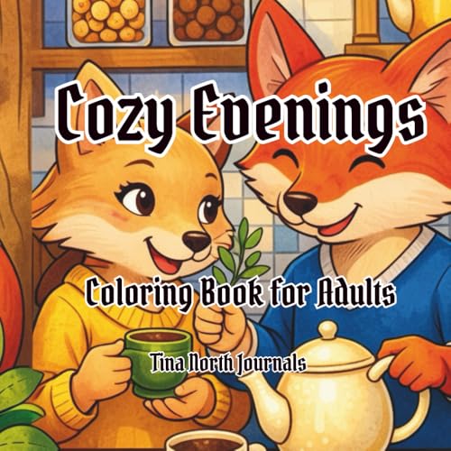 Cozy Evenings: A Relaxing Coloring Book for Adults Featuring Cozy Home Scenes