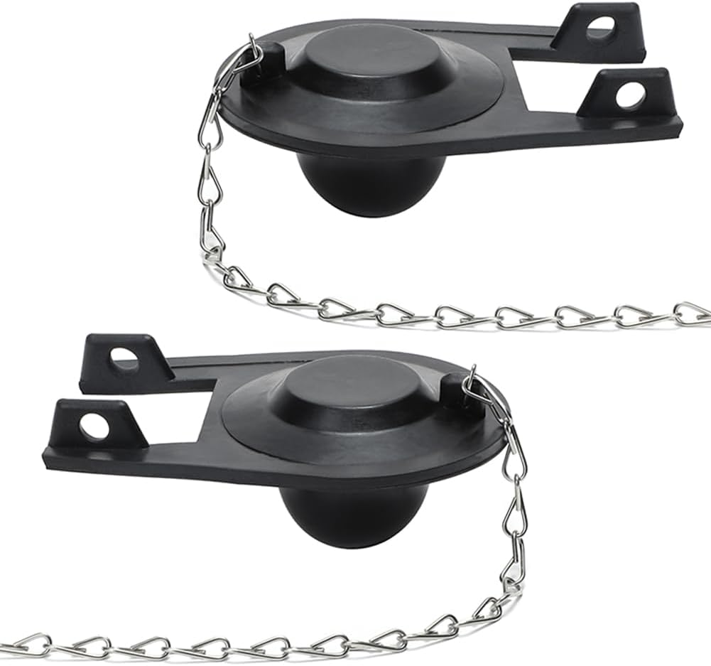 Toilet Flapper Replacement 2 inch Universal Kit with Chain - Easy to Install/Long-Lasting/Water-Saving for American Standard Toilet- 2 Pack