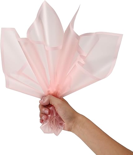 Miniatura 4 de HYSSINOWRAP 20 hojas de papel de regalo de flores. Papel de embalaje de flores para bouquet. Incluye cinta, 22.8 x 22.8 pulgadas (tinta)