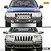 Nilight Front Bumper Compatible for 1999 2000 2001 2002 2003 2004 Jeep Grand Cherokee WJ with Winch Plate Offroad 120W Light Bar 18w LED Pods