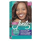 Just 5 Women's 5 Minute Permanent Hair Color with Conditioner, Grey Hair Coloring for Women - Rich Auburn
