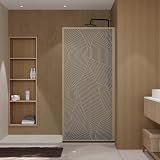 Paroi de douche 90 x 200 HINATA - style Japandi courbes...