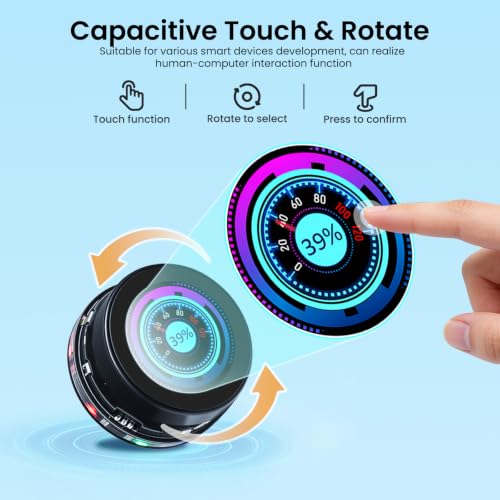 Image of ELECROW 1.46 inch ESP32 Rotary Display 360x360 HMI IPS Round Knob Touch Display