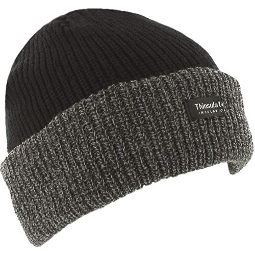 Shujon Soft Feel Thermal Insulated Knitted Beanies for Men's Warm Fleece for Winters