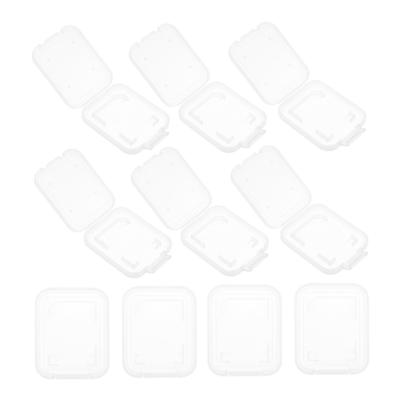 Balacoo 20pcs Card Storage Box Organizer for Memory Cards Compact Retro Case Lightweight Design for Easy Carrying and of Sdxc and