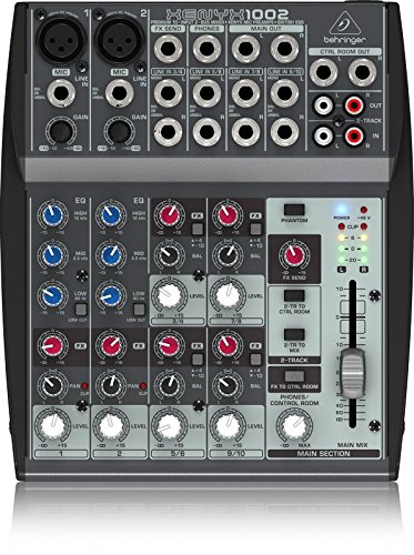Behringer Xenyx 1002 - Mezclador para DJ (110 Db, 10-200000 Hz, 0,005%, 13W, 18,9 cm, 22 cm)