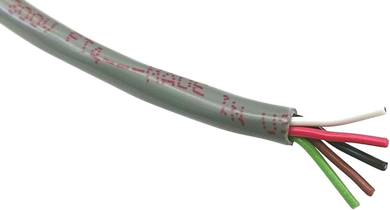 XytronicJameco Valuepro 5411-CL Wire, 5 Conductor, Chrome, 22 Awg, Stranded Unshielded, 100' Size, Black