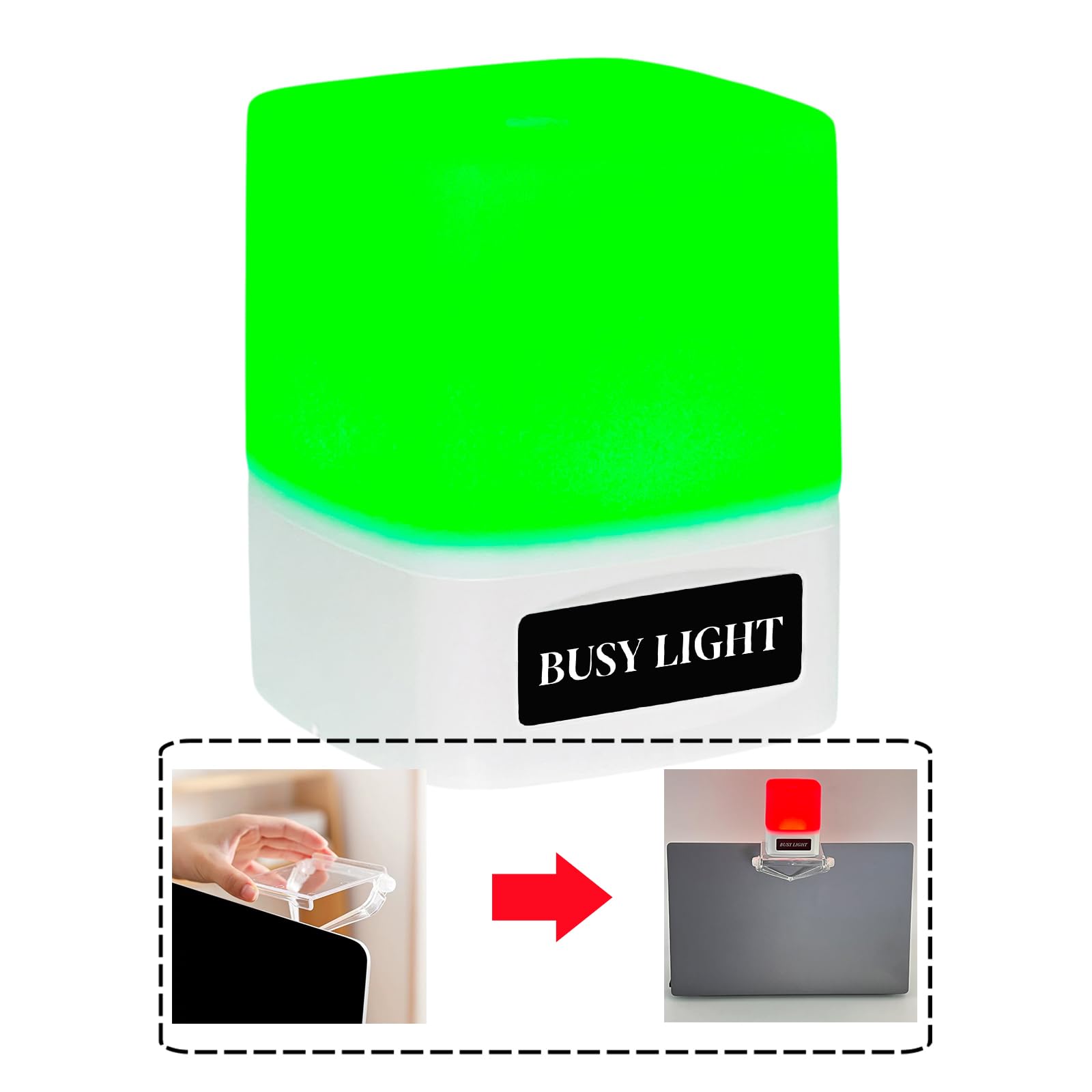 Luz ocupada, indicador de no molestar, luz indicadora de uso doméstico o de oficina que evita interrupciones innecesarias, control táctil de doble color rojo/verde, simple y cómodo de usar