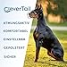 CleverTail Metall-Maulkorb für Dobermänner – Körbchen-Maulkorb gegen Bellen und Beißen – Stahl-Draht-Maulkorb für mittelgroße und große Hunde wie Dobermann, Collie, Malinois, Husky