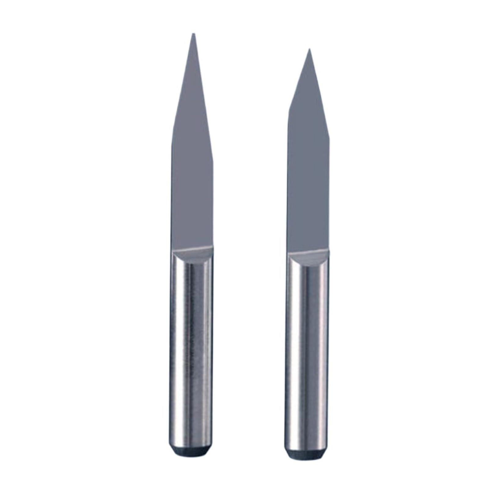 Gravierstichel D3.175 x10/15/20 Grad 2D 3D Fräser Schaft Wolframkarbid V-Form PCB Gravur Bit CNC Router Bit for Acryl PVC(3pcs,D6-0.1mmx90degree)