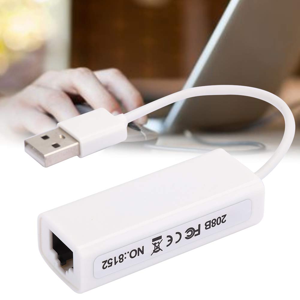 BROLEO RTL8152B USB Ethernet Adapter, External Network Card, USB 2.0 Interface USB to Ethernet Adapter, Support for Android, for Win7, for Win8, white, BROLEOpv7an4h9qf