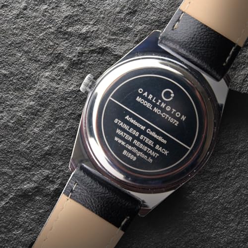 Image of Carlington Aristocrat Series Analog Watches for Men with Premium Leather Strap - CT 1072