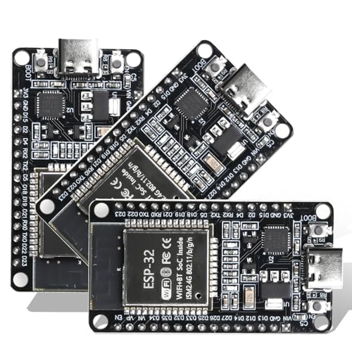 Image of 3PCS Type-C ESP-WROOM-32 ESP32 ESP-32S Development Board 2.4GHz Dual-Mode WiFi+Bluetooth Dual Cores CP2102 Microcontroller Processor Integrated with Antenna RF AMP Filter AP STA Compatible Arduino IDE