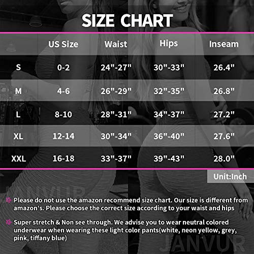 JANVUR Calça legging feminina anti-celulite levanta bumbum cintura alta compressão colmeia yoga trei