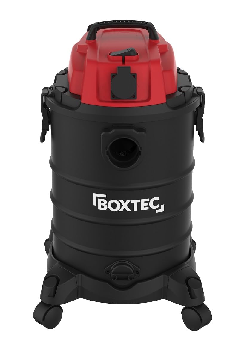 BOXTEC NTS 30 - Aspirador industrial en seco y húmedo (30 L, encendido automático, hasta 2000 W, con función de soplado, limpieza de filtro, sin bolsa)