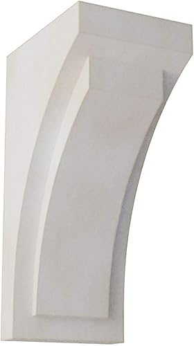 Ekena Millwork CORWD05X06X12FEWH - Ménsula grande de madera félix, decoración vintage, 5 pulgadas de ancho x 6 34 pulgadas de profundidad x 12