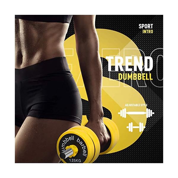 Adjustable Dumbbells Weights Set of 2, Dumbbell Barbell 2 in 1, Easy Assembly Save Space, Home Gym Hand Equipment for Men and Women Workout