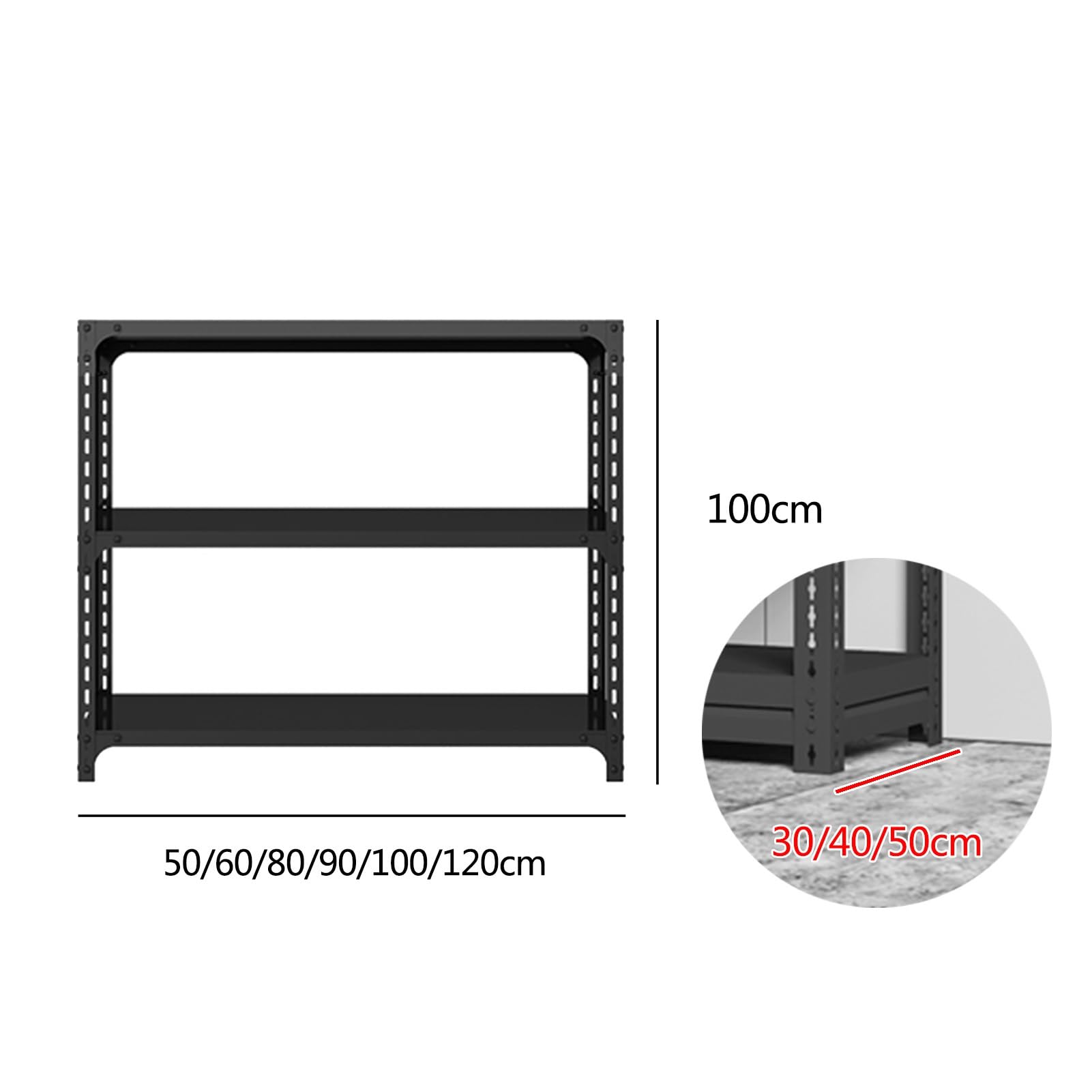 Scaffale da cucina regolabile a 4 ripiani, resistente, per dispensa, di grado commerciale, bianco, 100 x 40 x 100 cm, massimizza lo spazio e la nizzazione