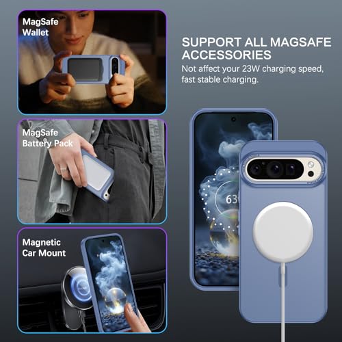 Coque Google Pixel 9 Pro XL BENTOBEN Bleu Sierra antichoc