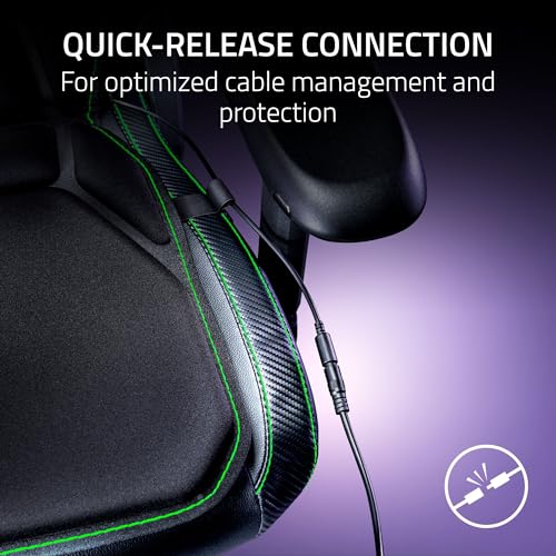 Image of Razer Freyja HD Haptic Gaming Chair Cushion: Multi-Directional Haptics - Haptic EQ Customization Via Synapse - HyperSpeed Wireless & Bluetooth - Adjustable Strap for Universal Fit