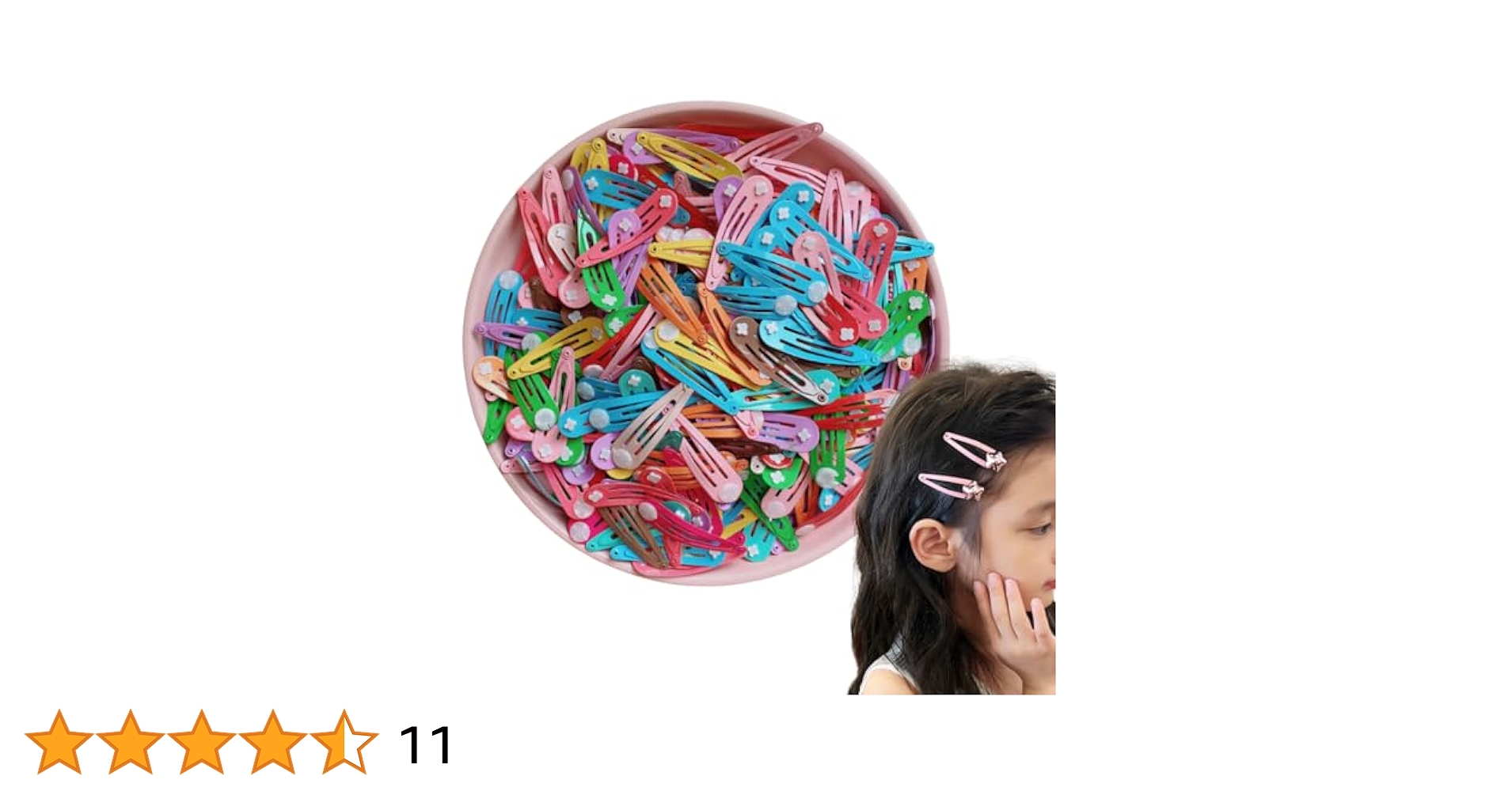 Amazon | ヘアピン 混色 100個 髪留め ヘアクリップ 前髪