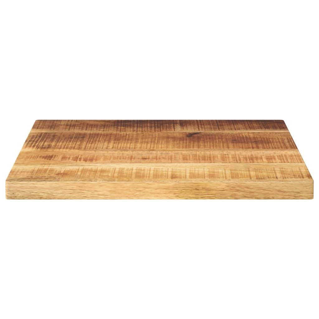 Accessori per tavoli-Piani da tavolo-Top 50x50x3,8 cm quadrato in legno massello grezzo mango