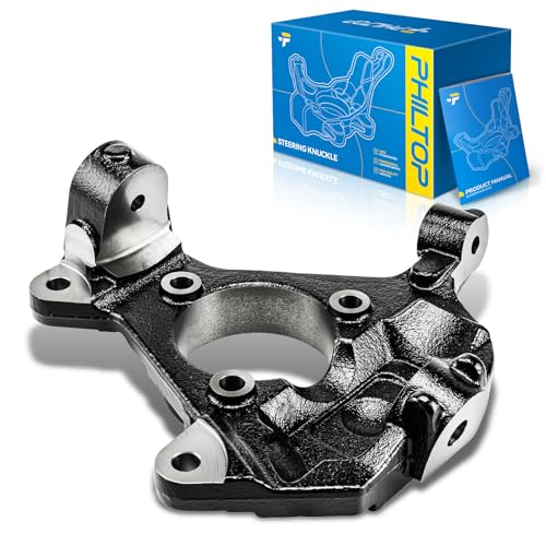 Image of PHILTOP Front Left steering knuckle Compatible with 1999-2004 Chevrolet Silverado 1500, 2001-2006 Chevrolet Tahoe, 1999-2004 GMC Sierra 1500,Driver Side