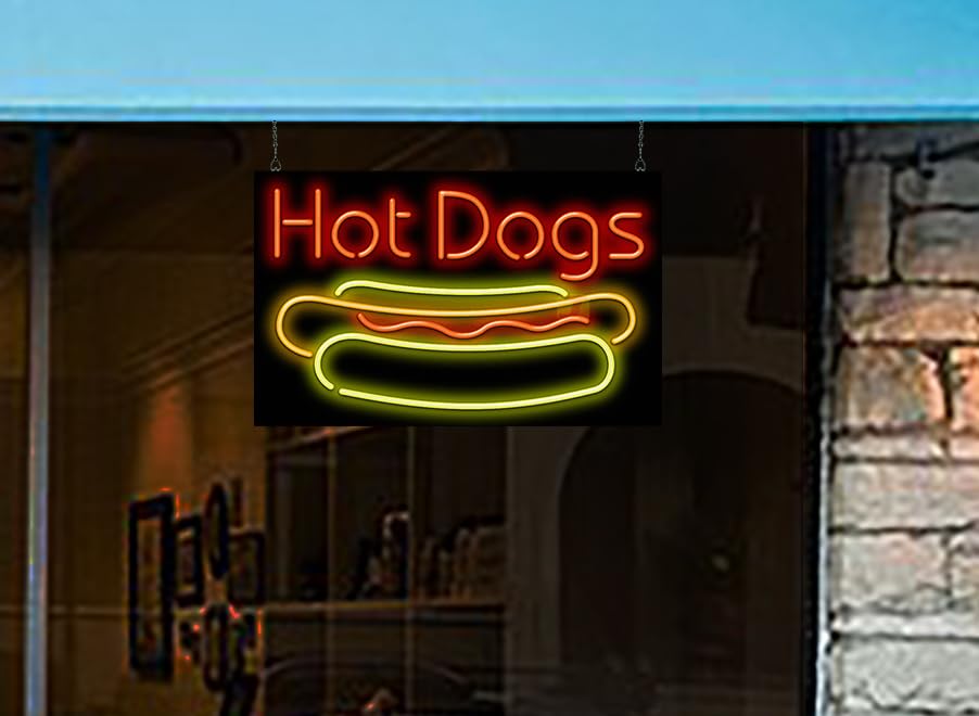 Hot Dogs Neon Sign - Large Size - 32
