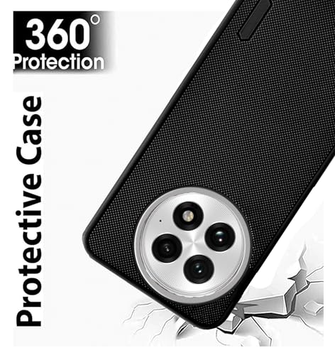 Image of Back Cover Case for OnePlus 13 5G | Slim & Lightweight | Ultra-Premium Design | Camera Protection Bump | Fabric Texture Case Cover for OnePlus 13 5G (PC & TPU, Black)