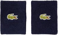 Lacoste Unisex Sport Stretch Jersey Wristbands - Moisture-Wicking Cotton Bouclé for Tennis Training
