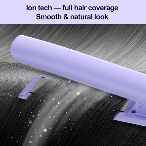 Plancha de pelo 2 en 1 mini portátil morada miniatura 5
