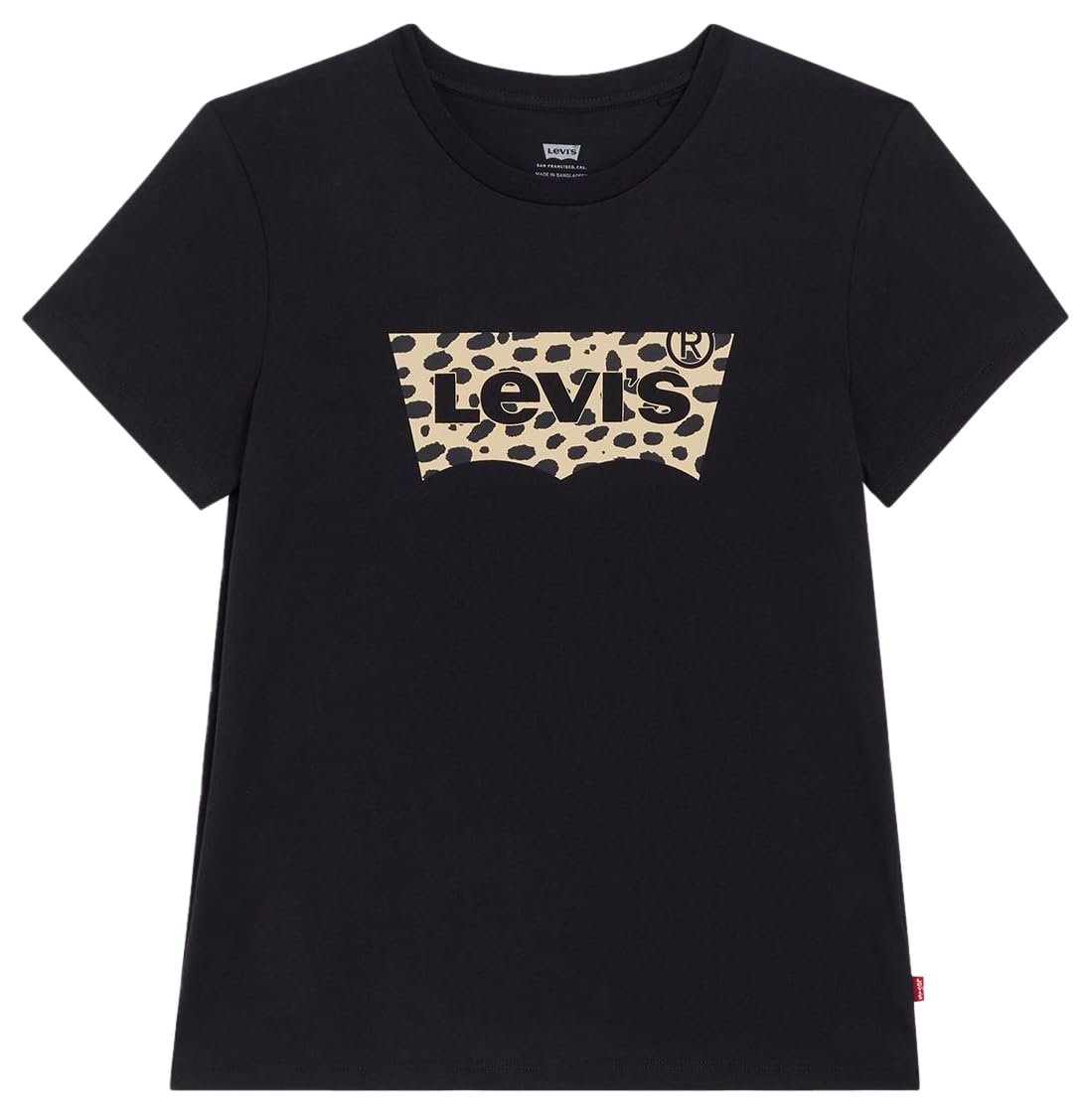Levi's Damen The Perfect Tee T-Shirt,Batwing Leopard Caviar,XS – Ansicht 4
