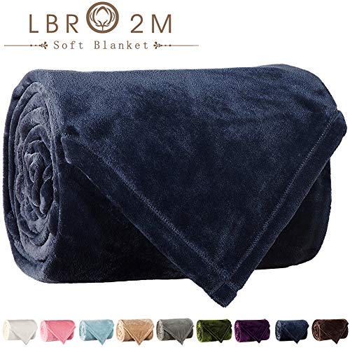 LBRO2M Fleece Bed Blanket Queen Size Super Soft Warm Fuzzy Velvet Plush Throw