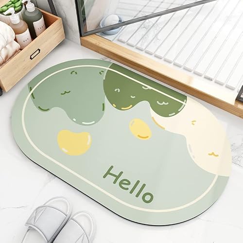 QiGui Super Absorbierende Bodenmatte,Mikrofaser-Badematten Rutschfester Badezimmerteppich Bodentür Weicher Teppich Supersaugfähig Badteppich Schnell Trocknend Schmutzabweisende Pflegeleichte Cover