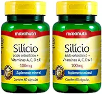 Silício - 2 unidades de 60 cápsulas - Maxinutri